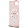 Guess IML Glitter Circle MagSafe - Etui do iPhone 16e (różowy)