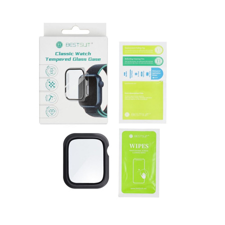 Futerał ochronny ze szkłem Bestsuit Flexible do Apple Watch 10 46mm - czarny
