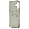Oryginalne Etui IPHONE 16 PLUS Guess Hardcase IML Heart (GUHCP16MHCHGSPK) czarne