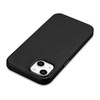 iCarer Litchi Premium Leather Case iPhone 14 Plus Magnetic Leather Case with MagSafe Black (WMI14220711-BK)