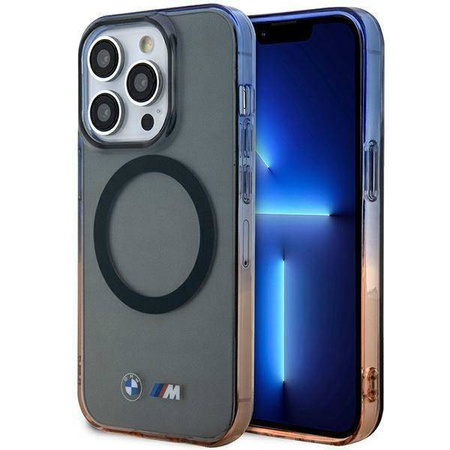 Case BMW BMHMP14XHTGE iPhone 14 Pro Max 6.7&quot; grey/grey hardcase Gradient Bumper MagSafe