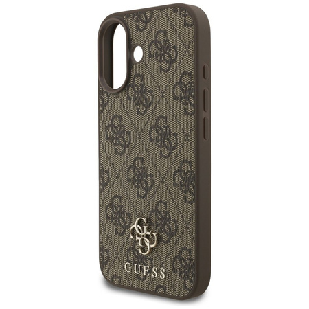 GUESS futerał do IPHONE 17 kompatybilny z MagSafe GUHMP17SP4SM4MW (PU 4G Small 4G and Classic) brązowy
