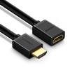 Ugreen kabel przewód adapter przejściówka przedłużacz HDMI (żeński) - HDMI (męski) 4K 10,2 Gbps 340 Mhz audio ethernet 0,5 m czarny (HD107 10140)