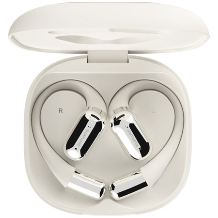 Słuchawki Bluetooth 4smarts SkyBuds OWS  z ekranem AI beżowy