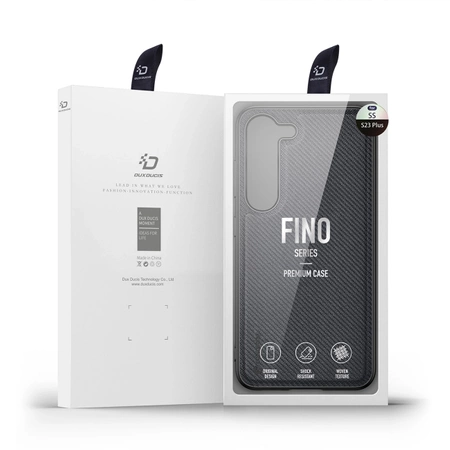 Dux Ducis Fino Hülle Samsung Galaxy S23+ Hülle mit Silikonrahmen schwarz