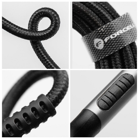 Kabel USB A do Lightning Forcell F-Energy 2,4A 12W Cafule 0,25 m C257 czarny