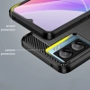 Carbon Case for Xiaomi Poco F4 5G flexible silicone carbon cover black
