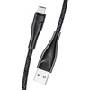 USAMS Kabel pleciony U41 microUSB 3m 2A czarny/black SJ399USB01 (US-SJ399) Fast Charge