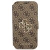 Guess etui do iPhone 13 Pro / 13 6,1" GUBKP13L4GMGBR brązowy book case 4G Big Metal Logo