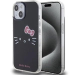 Etui Hello Kitty IML Kitty Face na iPhone 15 - czarne