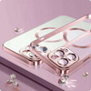 Case IPHONE 12 Tech-Protect MagShine gold & pink