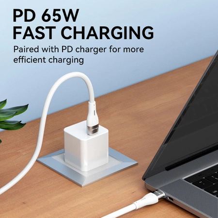 Wozinsky WSTCC1 USB-C / USB-C PD 65W Kabel 1 m lang - Weiß