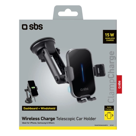 SBS TESUPEXTWIR15W 15W kabelloser Ladegeräthalter – Schwarz
