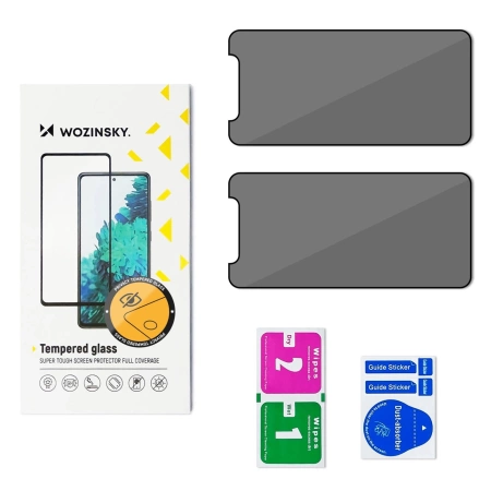 Wozinsky Privacy Glass Privacy Panzerglas für Xiaomi Redmi Note 14S, 2er-Pack