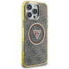GUESS futerał do IPHONE 16 Pro Max kompatybilny z MagSafe GUHMP16XHG4PRTGW (IML Metal Glitter 4G Circle Triangle) brązowy