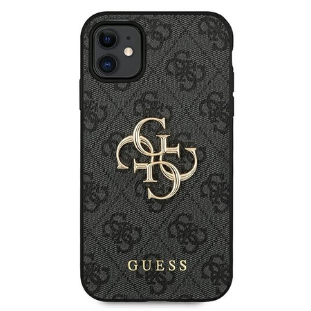 Guess GUHCN614GMGGR iPhone 11 6,1" szary/grey hardcase 4G Big Metal Logo