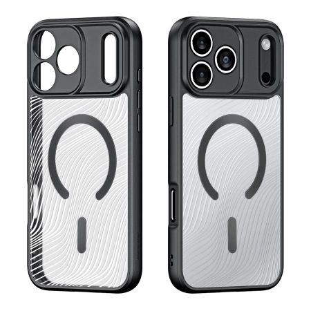 Dux Ducis AIMO Mag Case für iPhone 17 Pro, kompatibel mit MagSafe, Schwarz