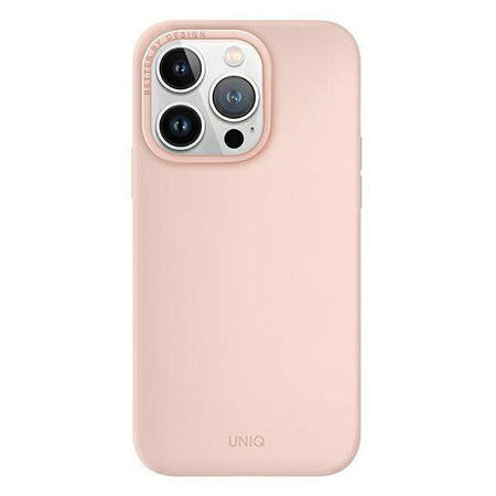 Uniq Hülle Lino Hue iPhone 14 Pro Max 6.7&quot; Magclick Charging pink/blush pink