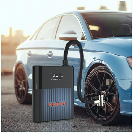 Jump Starter 4smarts PitStop+ 8800mAh    Powerbank z kompresorem i latarką czarny