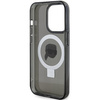 Etui Karl Lagerfeld Ring Stand Karl Head MagSafe do iPhone 15 Pro - czarne