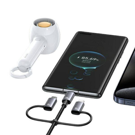 USAMS Cable 240W 6in1 Fast charging 1.2m Data Cable Aluminum Alloy Sufeng Series 2M (SJ737)