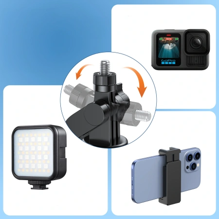 Selfie stick Wozinsky WC1Y70S teleskopowy tripod 1.7m z uchwytem na telefon - czarny