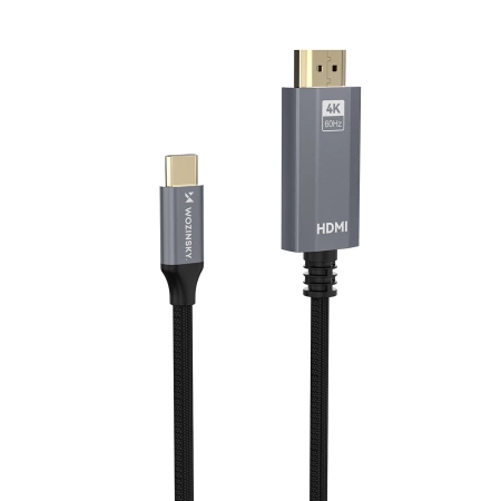 Wozinsky WCCH-01 USB-C - HDMI 4K 60Hz Kabel 1,8m - Schwarz