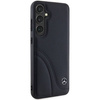 Oryginalne Etui MERCEDES hardcase Leather Curved Stitches MEHCS24S23RBCSK do Samsung Galaxy S24 Czarny
