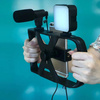 Zestaw / uchwyt selfie z pilotem na bluetooth tripod do transmisji na żywo z lampą LED, mikrofonem, pilotem TL-49T