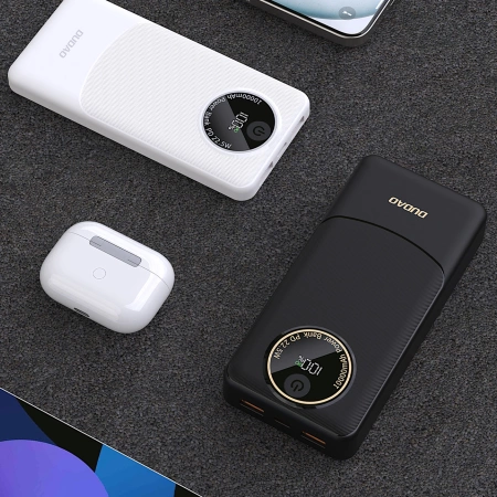 Powerbank Dudao K12 10000mAh PD22.5W USB-A, USB-C - black