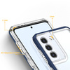 Clear 3in1 Case for Samsung Galaxy S22 + (S22 Plus) Frame Gel Cover Blue