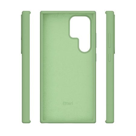 Nakładka Etteri Silicone Case do Samsung Galaxy S25 Ultra jasnozielona