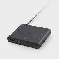HUB UNIQ Surge LITHOS Collective 90W 2xUSB-A QC 3.0 / 2xUSB-C PD 3.0 - czarny