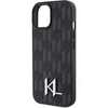 Karl Lagerfeld nakładka do iPhone 15 6,1" KLHCP15SPKLPKLK czarna HC Hot Stamp Monogram KL Metal Logo