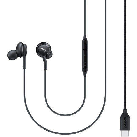 Słuchawki przewodowe Samsung EO-IC100BBE USB-C Stereo Hi-Fi (OOB Bulk - opakowanie zastępcze) - czarne