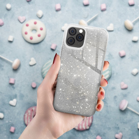 Futerał SHINING do IPHONE 14 PRO MAX srebrny