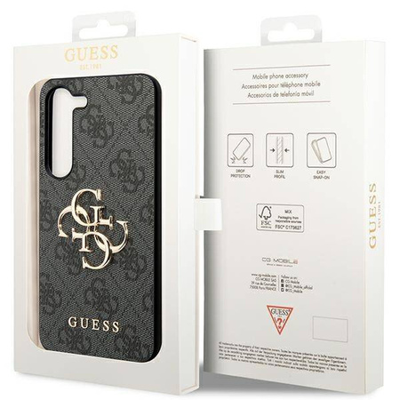 Oryginalne Etui GUESS hardcase 4G Big Metal Logo GUHCSA354GMGGR do Samsung Galaxy A35 czarny