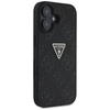 Case IPHONE 16 Guess Hot Stamp 4G Pattern Triangle Metal Logo black