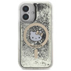Original Case IPHONE 16 Hello Kitty Hardcase Liquid Glitter Fever MagSafe (HKHMP16SLGDIK) black-gold