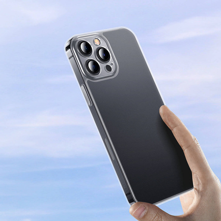 Baseus Frosted Glass Protective Case for iPhone 13 Pro Max transparent (ARWS000802)