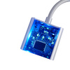 Devia adapter przejściówka Smart USB-C - USB-C (port) + USB-C (port) biały