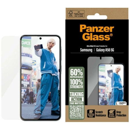PanzerGlass Ultra-Wide Fit Tempered Glass für Samsung Galaxy A56 5G