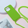 Strap Silicone Case do Iphone 14 Pro wzór 1 zielony