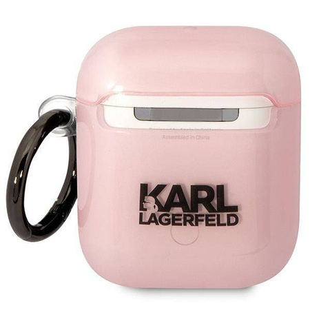Original Case APPLE AIRPODS Karl Lagerfeld Ikonik Choupette (KLA2HNCHTCP) pink