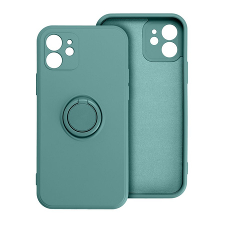 Futerał SILICONE RING do IPHONE 15 PRO zielony