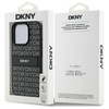Original Handyhülle IPHONE 16 PRO DKNY Hardcase Texture Pattern Tonal Stripe (DKHCP16LPRTHSLK) schwarz