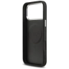 Etui Guess Grained Triangle Logo MagSafe na iPhone 17 Pro Max - czarne