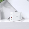 Acefast GaN-Ladegerät (UK-Stecker) 2x USB Typ C 50 W, Power Delivery, PPS, Q3 3.0, AFC, FCP (A32 UK)