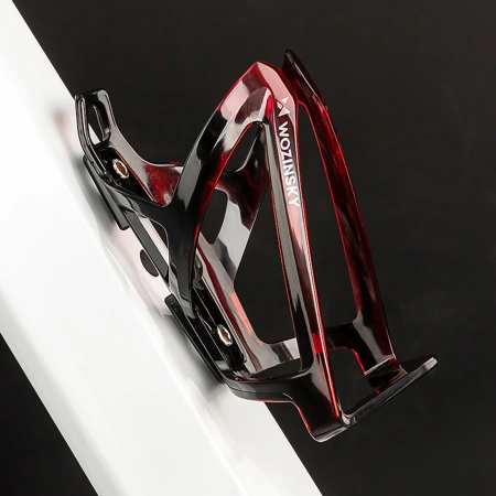 Wozinsky WUR-01BR Bike Bottle Holder Basket - Black and Red