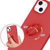 Etui IPHONE 13 PRO MAX Silikonowe Ring Pierścień Magnetyczny Silicone Ring czerwone